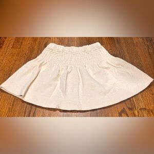 Aerie Cream Pull-On Skirt, Size Small